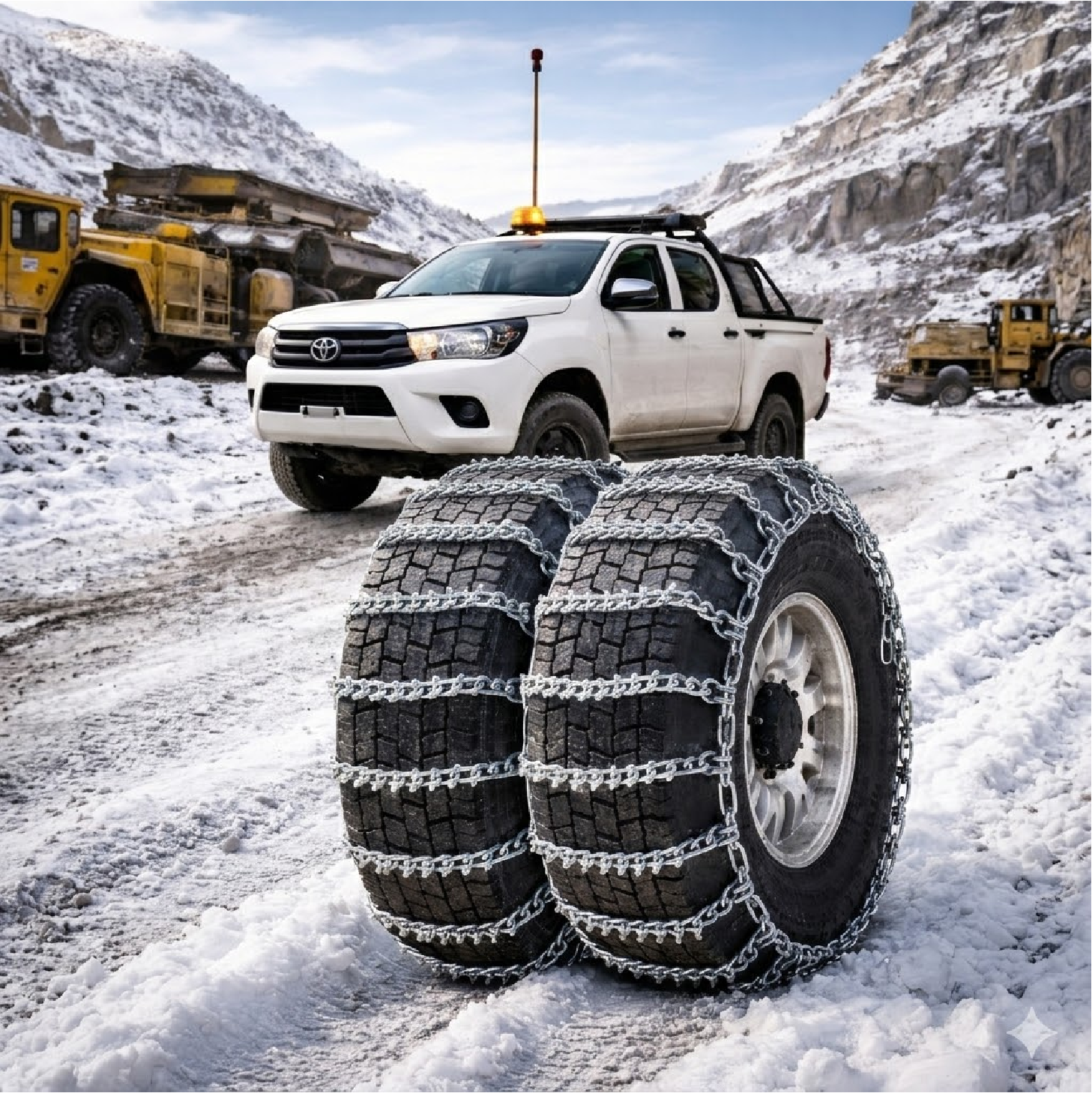 Cadenas para nieve hielo con púas Pick Up Hilux S10 Amarok Ranger 265/65R17 265/65R18